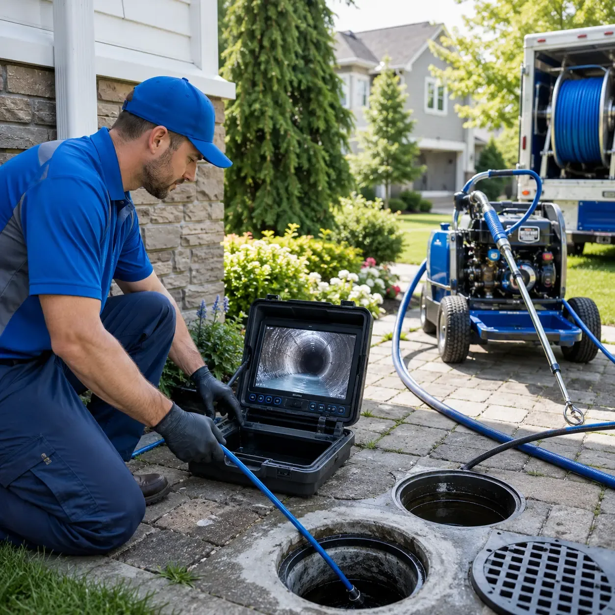 Outdoor drain cleaning professionals serving Rapid City, MI