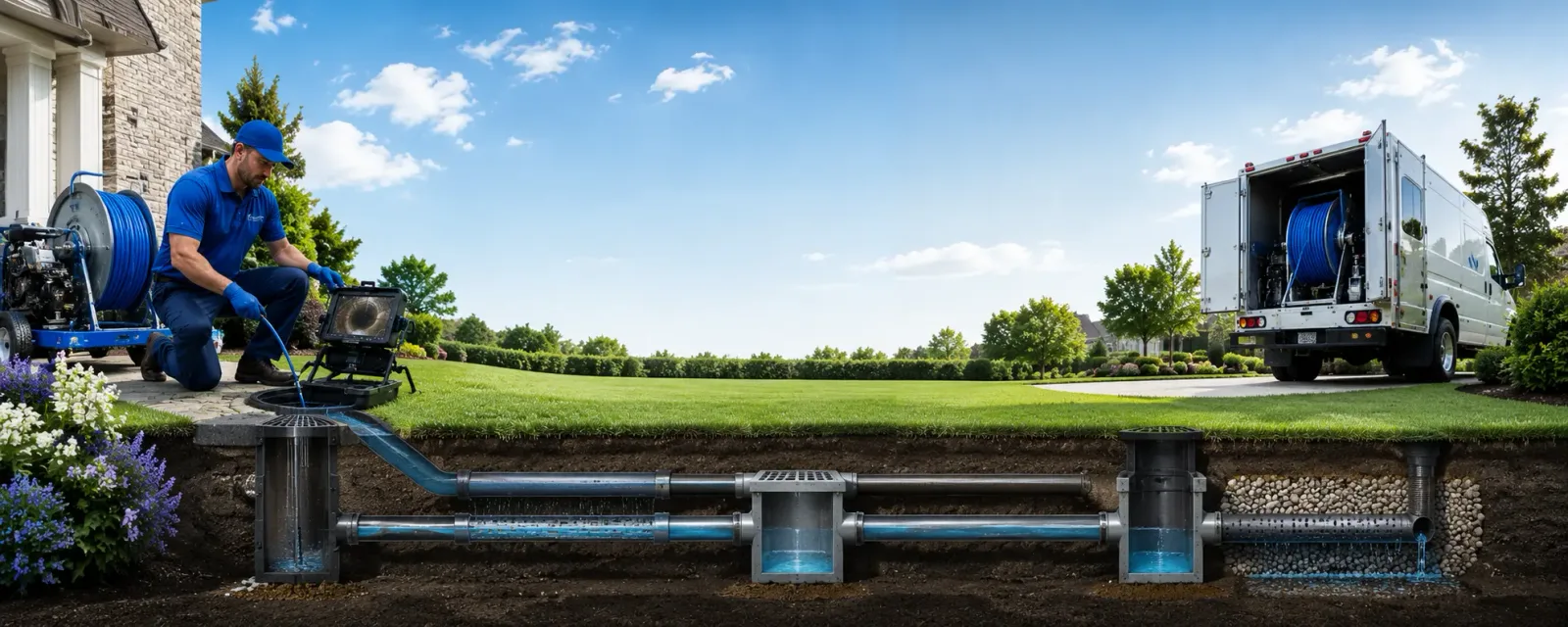 Outdoor drain cleaning information for Rapid City, MI